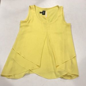 Yellow dressy tank